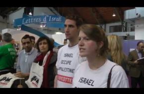 Non au stand de l'ambassade d’Israël à la foire du livre !